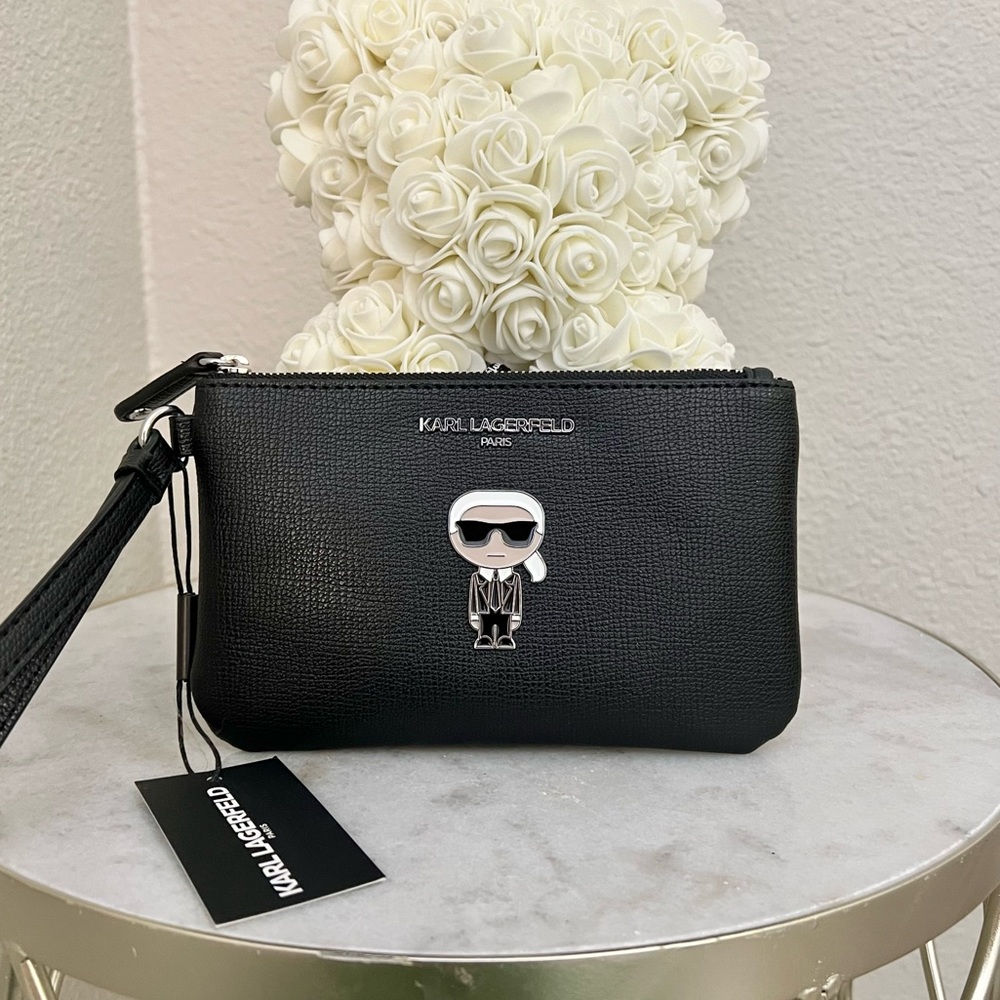 β£οΈNEW Karl Lagerfeld With Sunglasses Wristlet - Picture 1 of 5
